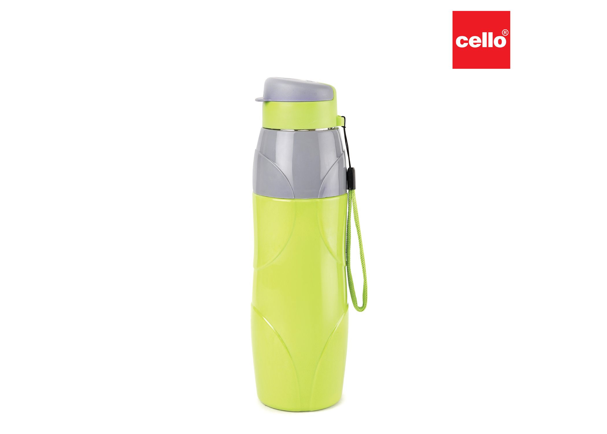 CELLO PURO LEXUS WATER BOTTLE STAINLESS STEEL INNER, 600ML, GREEN