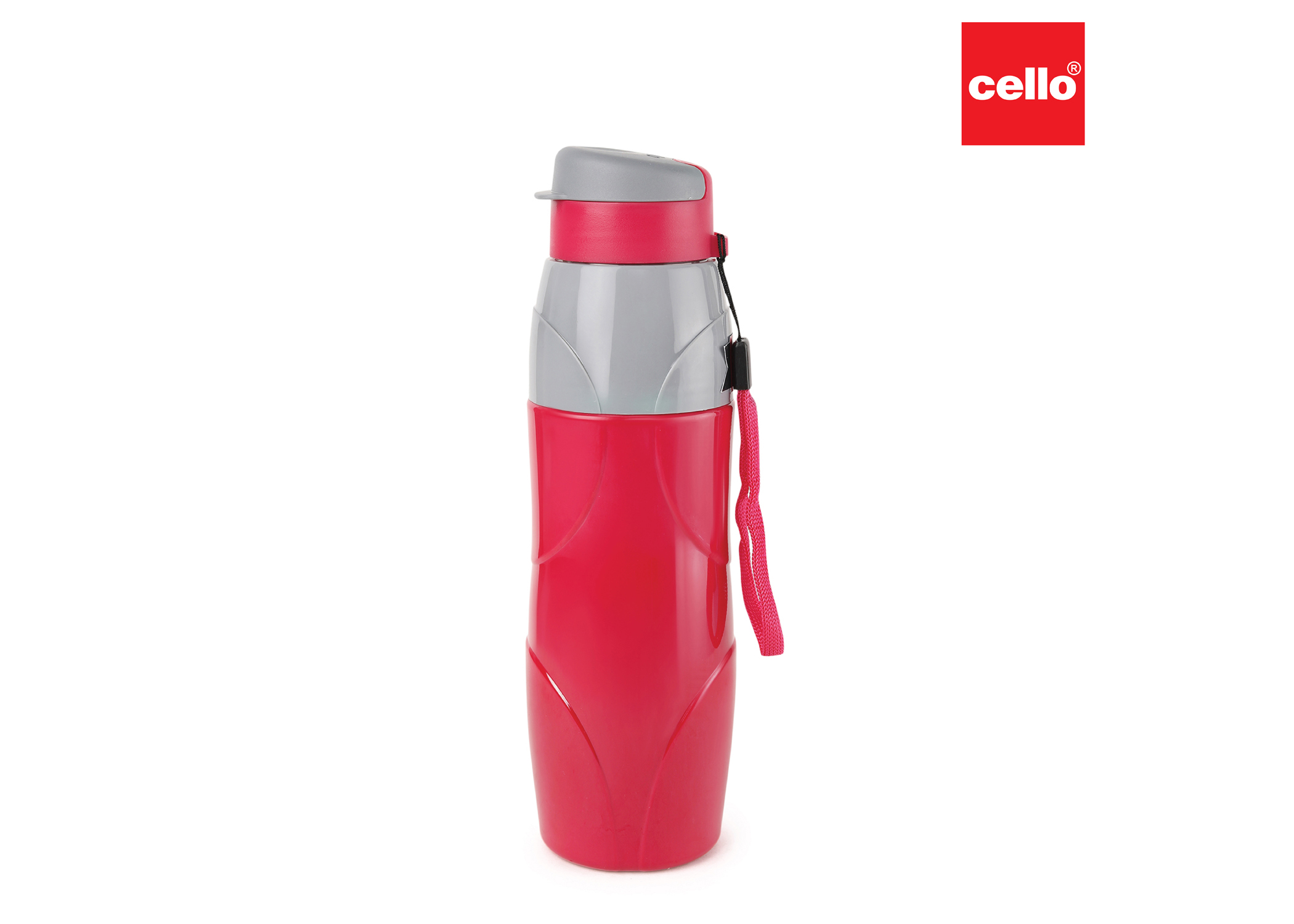 CELLO PURO LEXUS WATER BOTTLE STAINLESS STEEL INNER, 900ML, RED