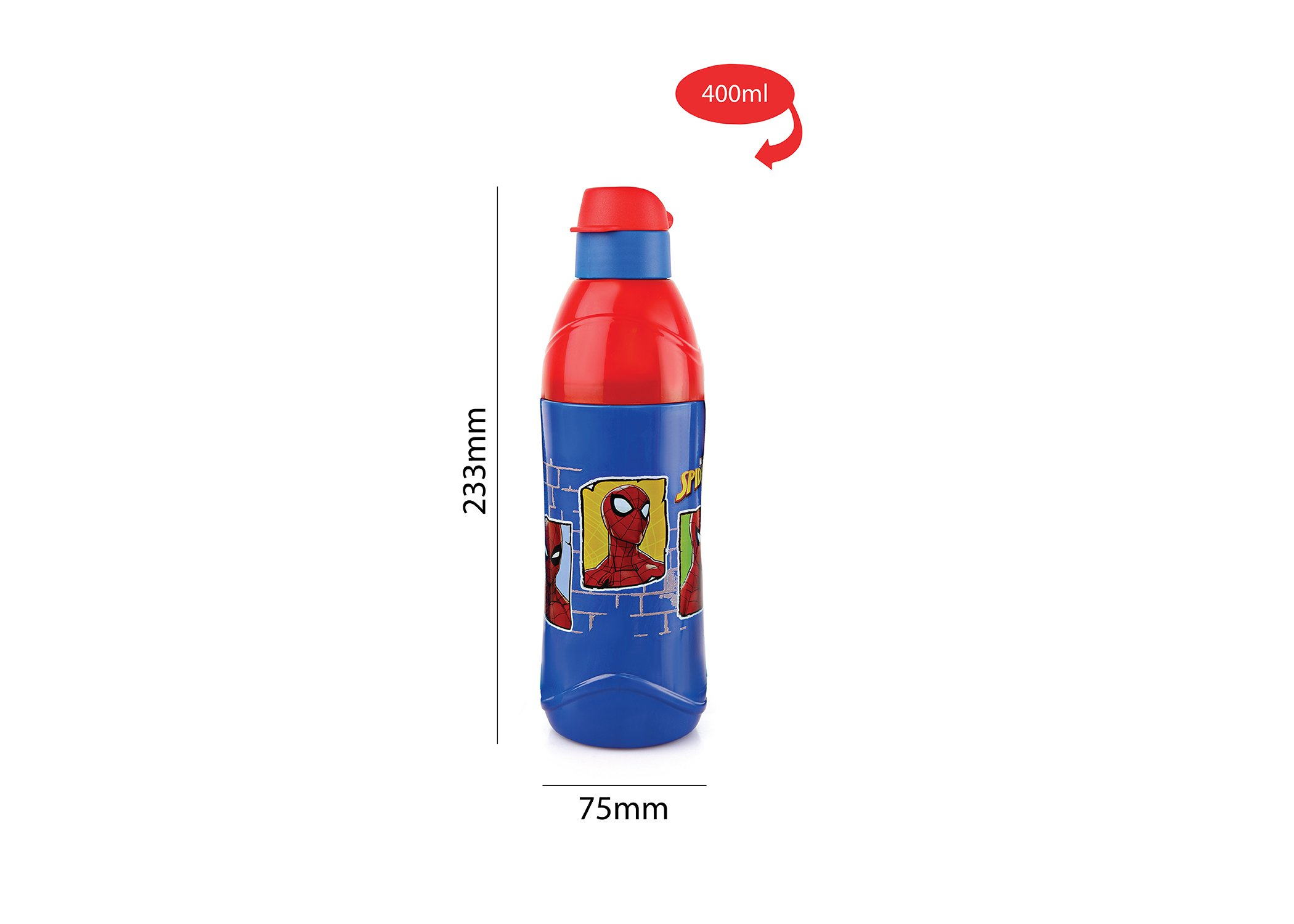 CELLO PURO STEEL-X KID ZEE WATER BOTTLE STAINLESS STEEL INNER, BLUE, 400ML