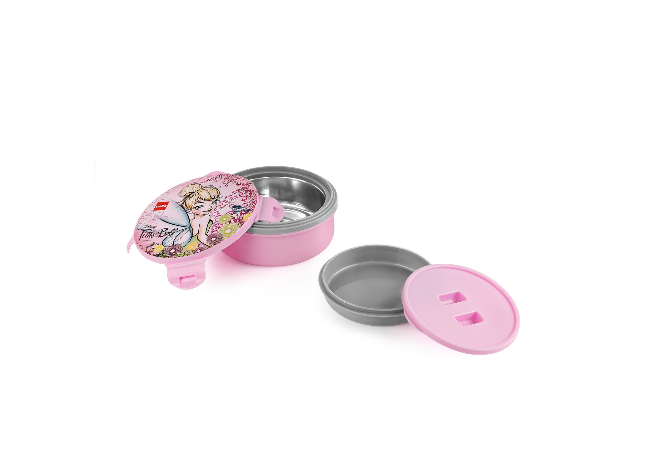 CELLO TIFFY INSULATED LUNCH BOX FOR SCHOOL KIDS -TINKER BELL, PINK